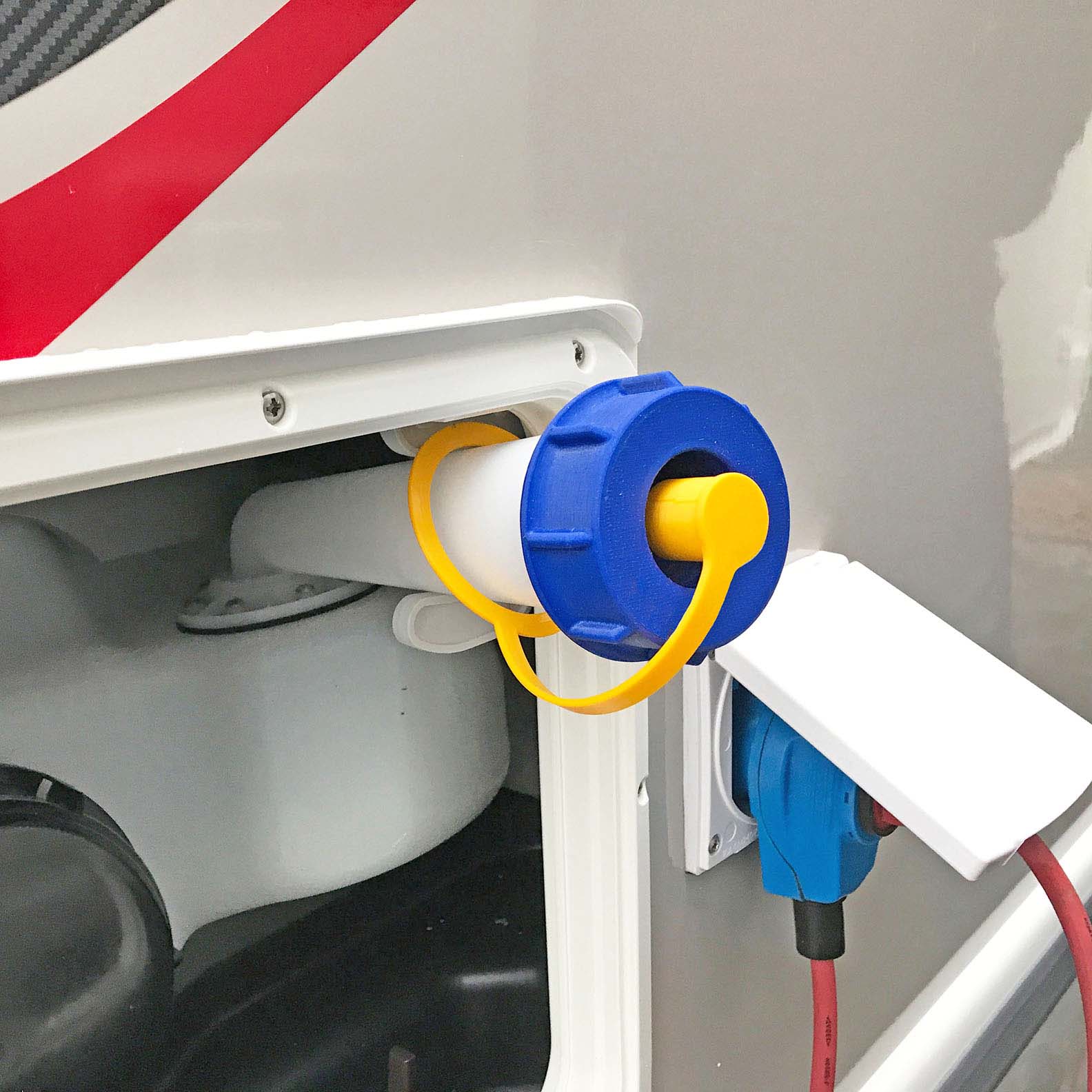 Adattatore Riempiacqua Per Camper WAFA 5F - Filettatura Fine Per Knaus, Weinsberg, Con Tubo Sfiato - Foto 9