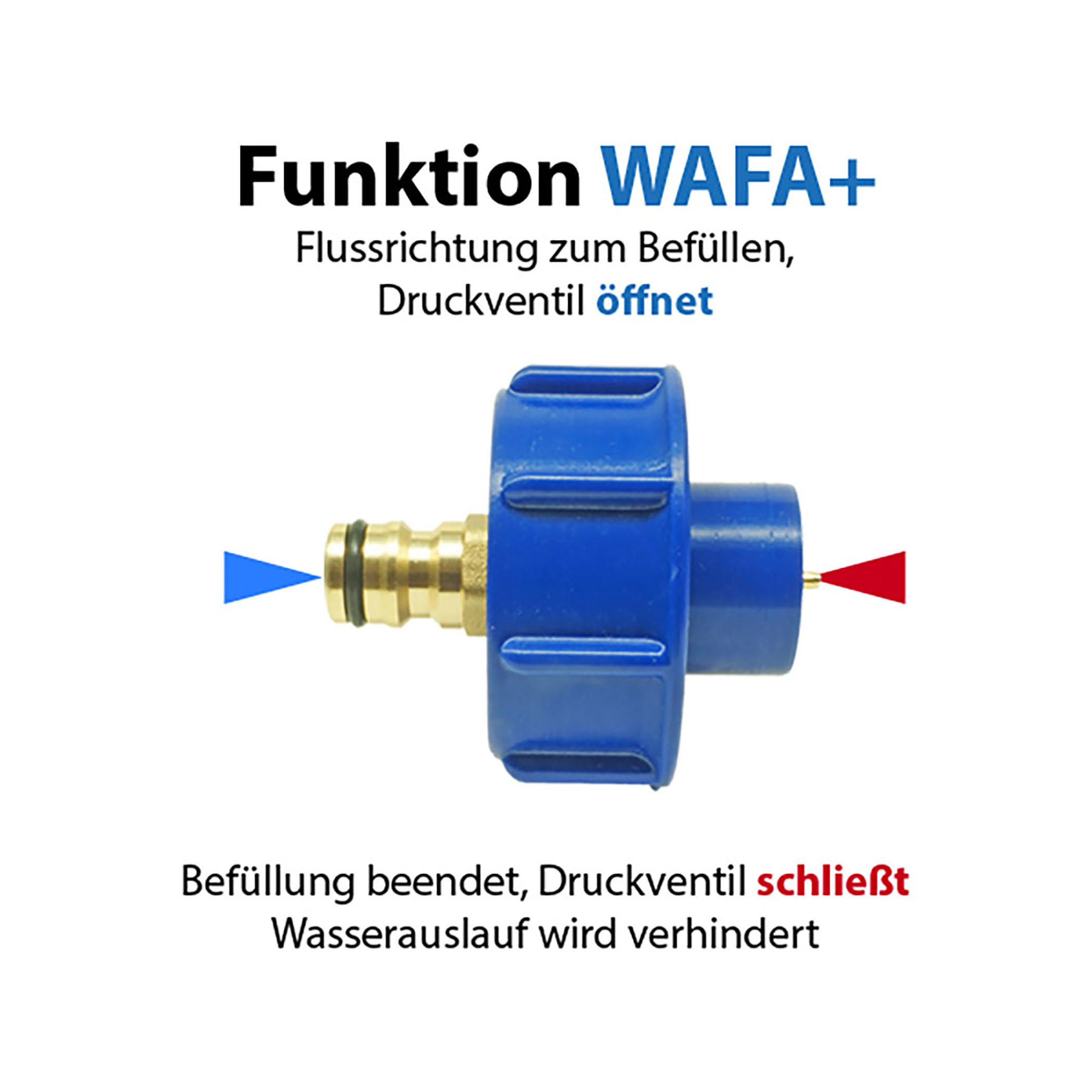 WAFA 6 Wassertankadapter für WOHNWAGEN-Wassertank Knaus, Weinsberg